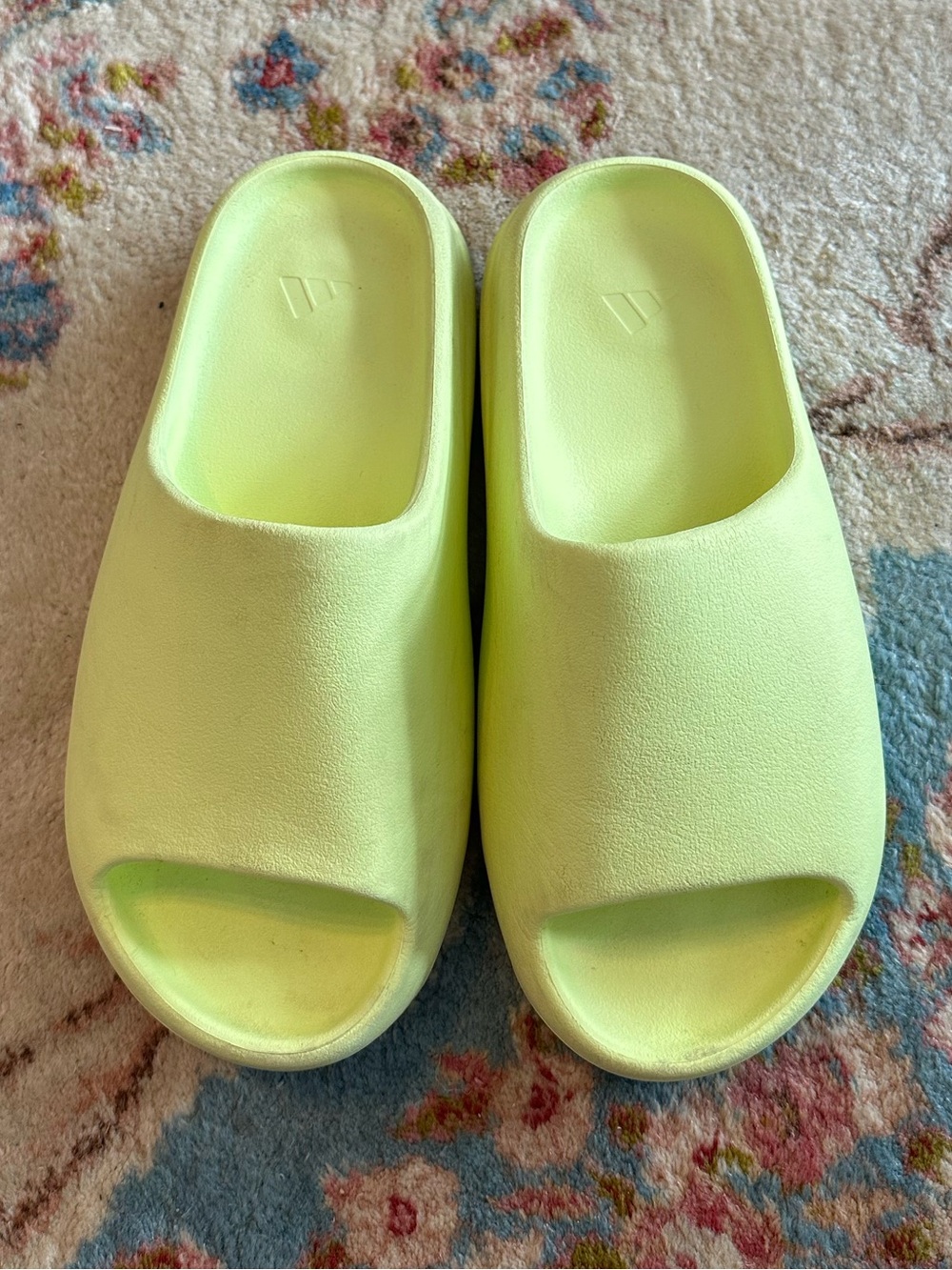 Adidas Yeezy Slide Glow Green Neon Green Slides Size 9